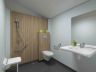 Campingplatz Frankreich Landes : Grand volume de la salle de bain du mobil-home IBIZA ADAPT avec accès PMR